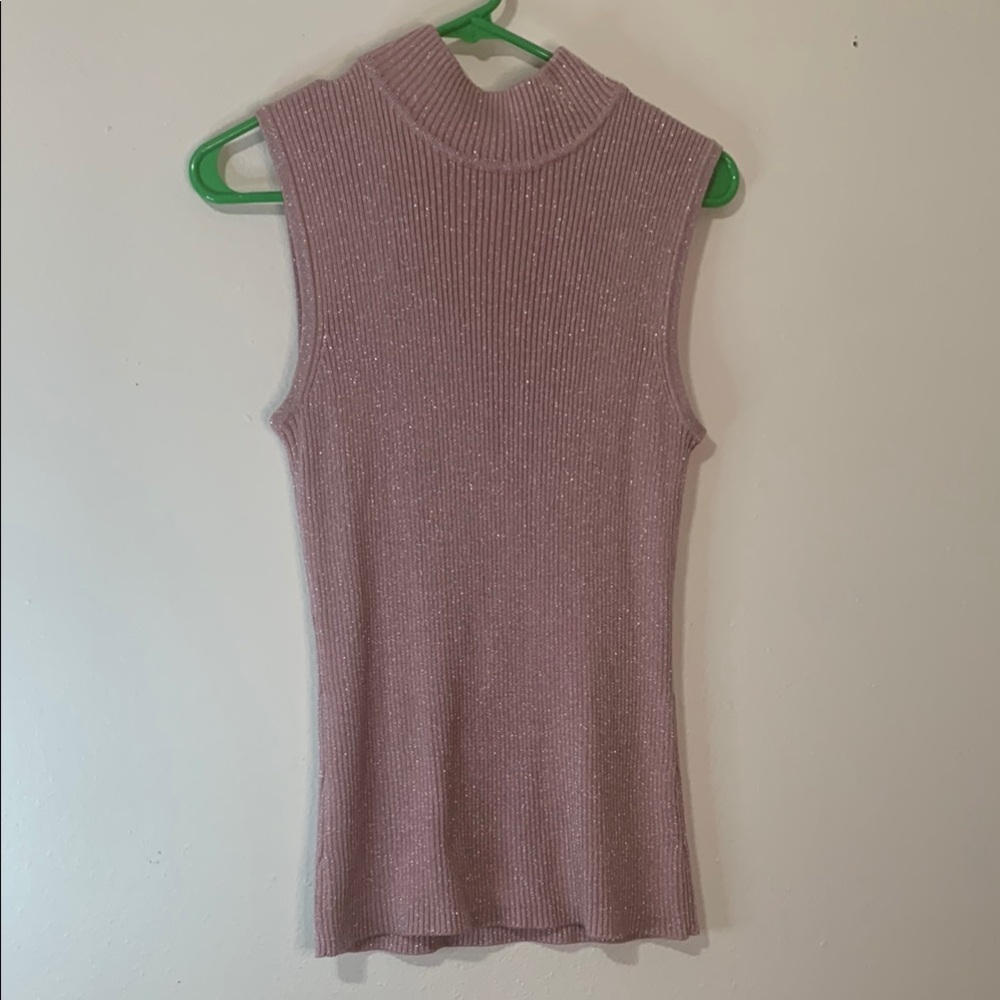 Elegant Mauve Sleeveless Knit Top